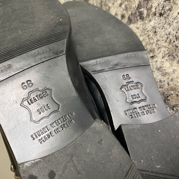 VTG Stuart Weitzman Studded Snake/Croc Skin Leather Boots 6 - Picture 7 of 10